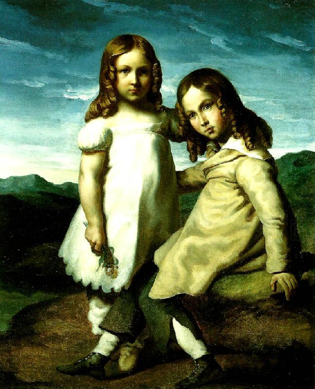 Theodore   Gericault les enfants dedreux china oil painting image